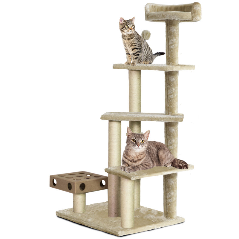 Tiger Tough Cat Tree Cream 49 H x 26 W x 19 D